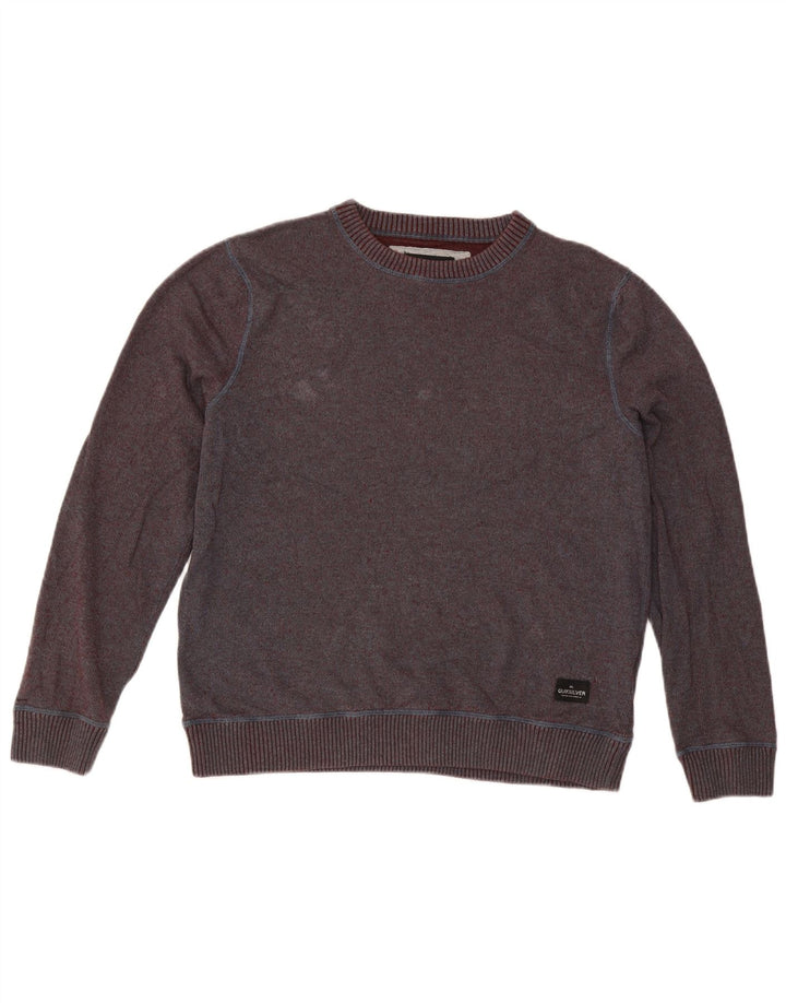 Ανδρικό φούτερ Quiksilver Jumper από μεσαίο μπορντό βαμβακερό