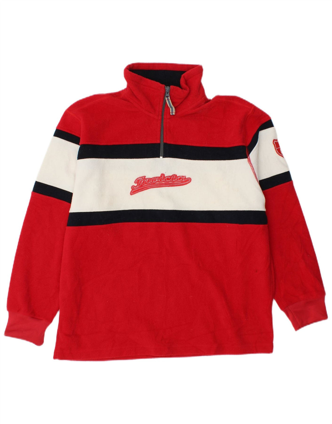 Ανδρικό γραφικό φερμουάρ INVICTA με λαιμόκοψη με φερμουάρ, μικρό κόκκινο χρώμα