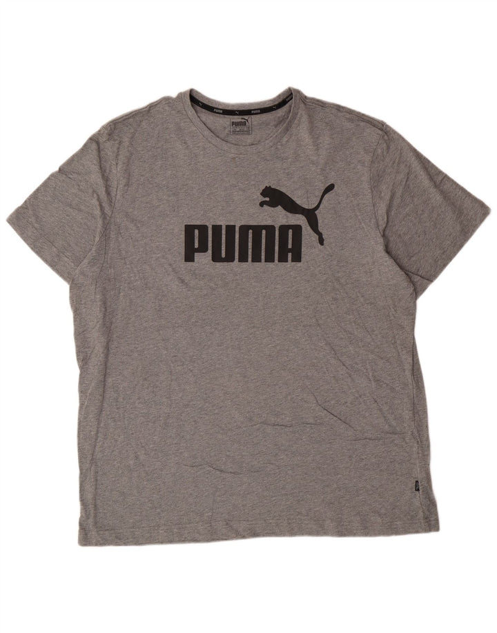 Ανδρικό γραφικό μπλουζάκι Puma 2XL Γκρι βαμβακερό