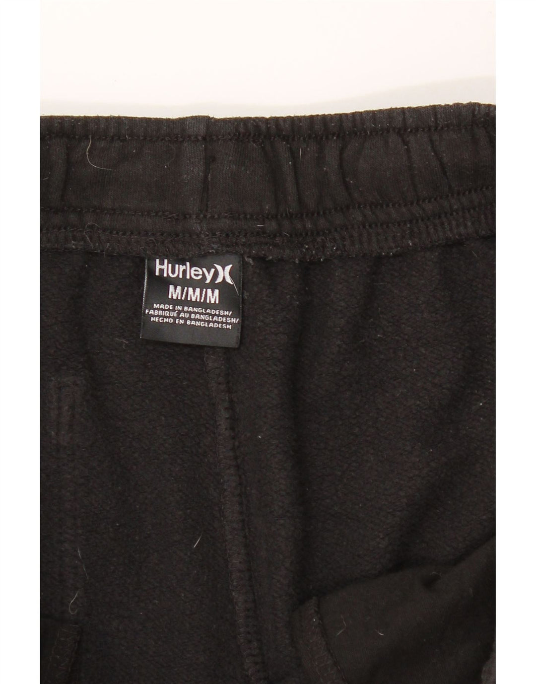 HURLEY Mens Graphic Sport Shorts Medium  Black Cotton Vintage Hurley and Second-Hand Hurley from Messina Hembry 
