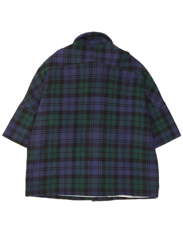 Vintage γυναικείο πανωφόρι UK 18 XL Navy Blue Check
