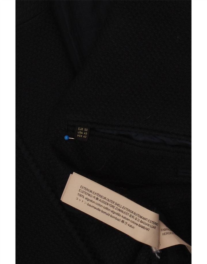 Massimo Dutti Ανδρικό σακάκι μπλέιζερ με 2 κουμπιά EU 50 μεσαίου μπλε βαμβακερό