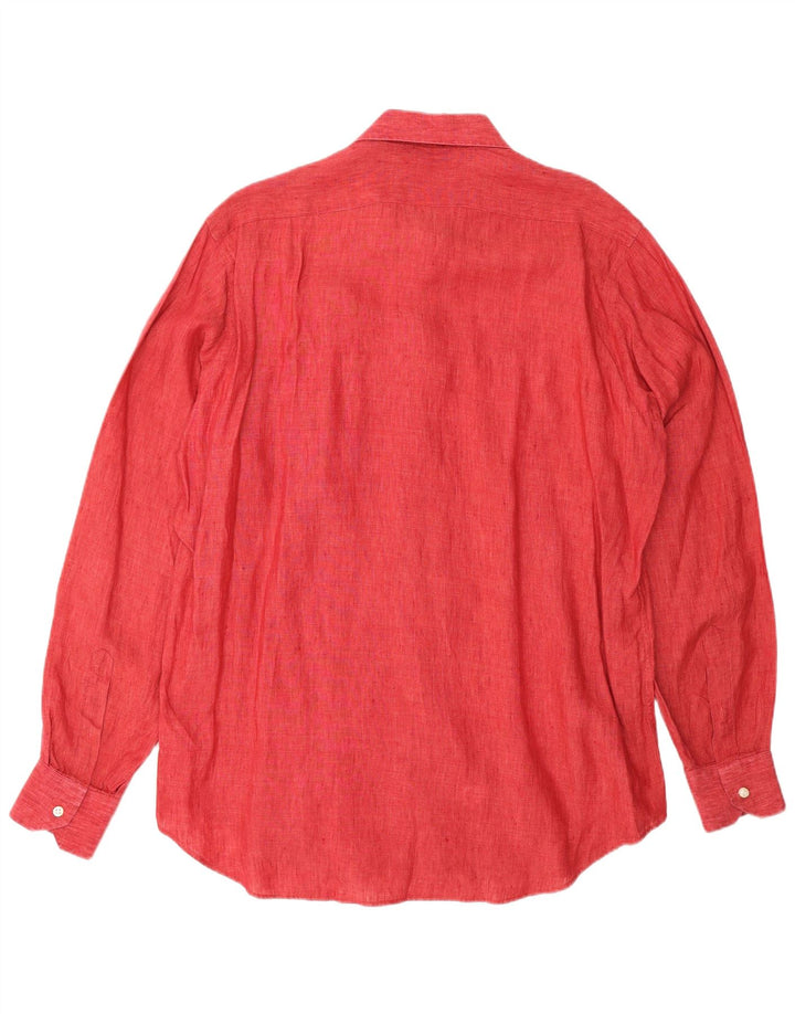 CAMICISSIMA Ανδρικό πουκάμισο Slim Fit XL Κόκκινο λινό