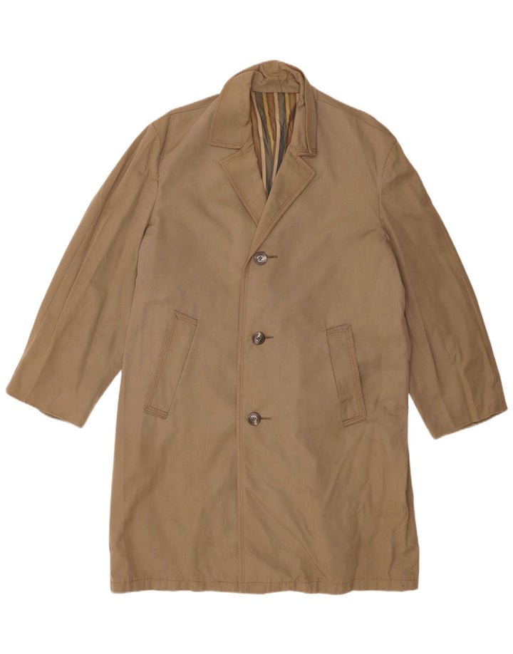 Vintage Ανδρικό Πανωφόρι UK 40 Large Beige Βαμβακερό