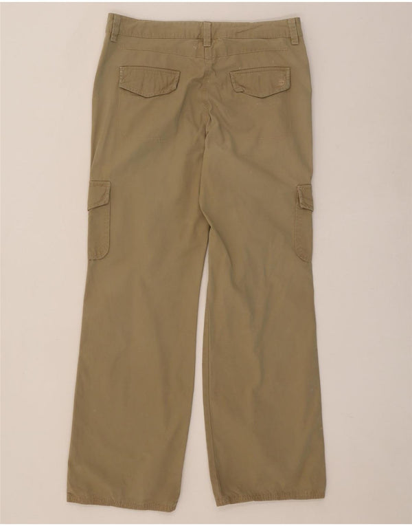 Timberland γυναικείο ίσιο παντελόνι Cargo UK 12 Medium W30 L31 Beige βαμβακερό