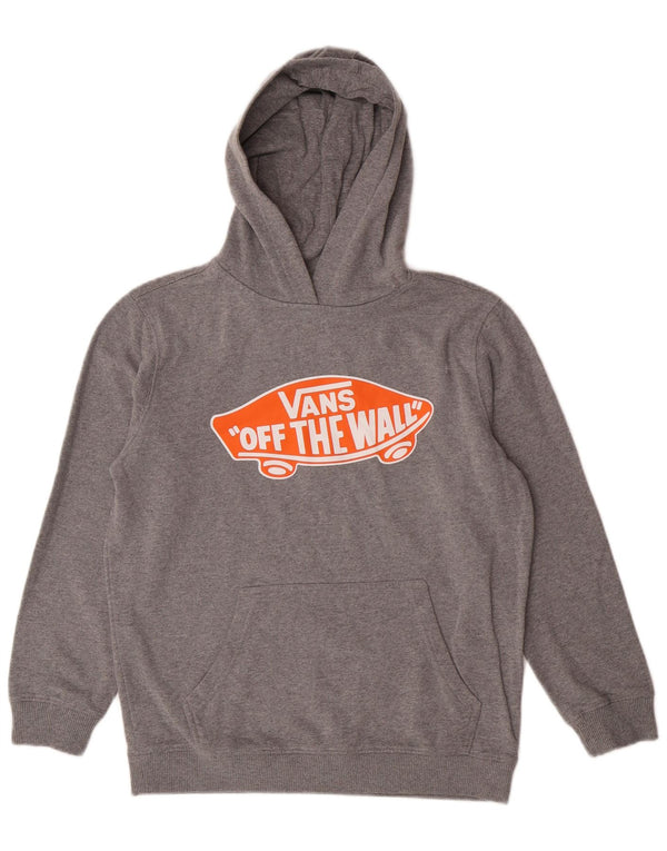 Vans Boys Off The Wall Graphic Hoodie Jumper 12-13 ετών Μεγάλο γκρι βαμβακερό