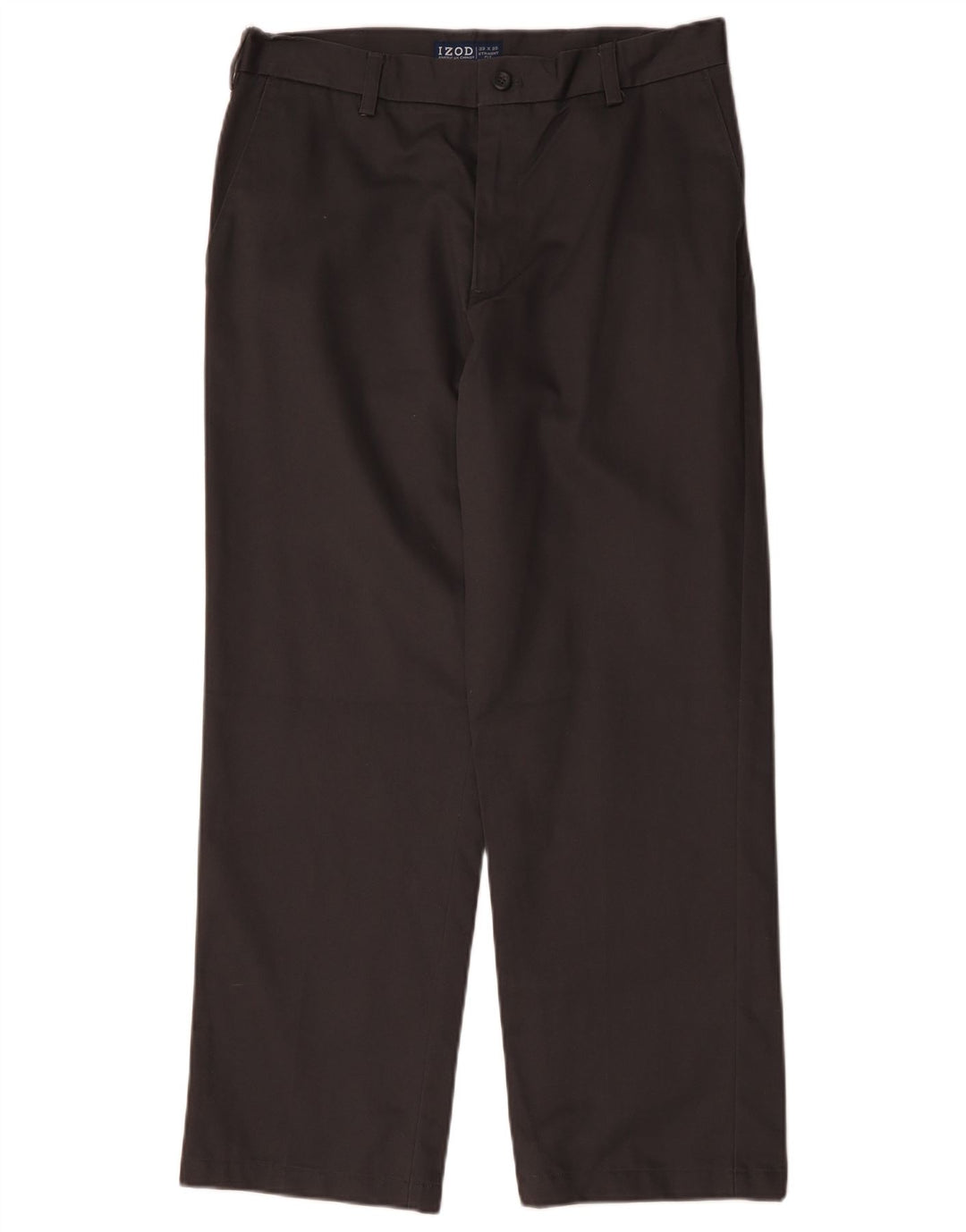 Ανδρικό ίσιο παντελόνι Chino IZOD W33 L30 Γκρι βαμβακερό