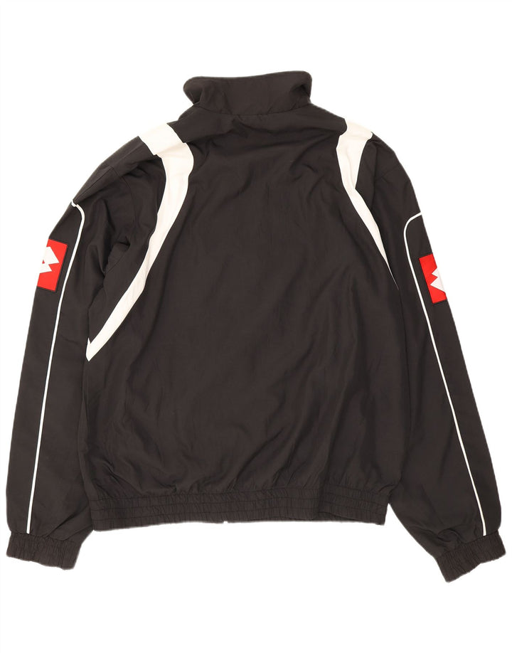 Ανδρική φόρμα Lotto Graphic Top Jacket XL Black Colourblock Polyester