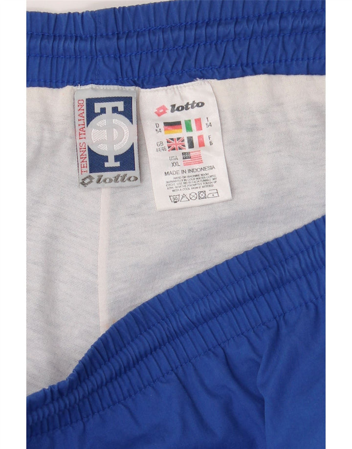 LOTTO Mens Tracksuit Trousers UK 44/46 2XL Blue Polyester Vintage Lotto and Second-Hand Lotto from Messina Hembry 