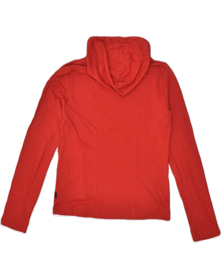 BANANA REPUBLIC Womens Hoodie Jumper UK 12 Medium Red Cotton | Vintage Banana Republic | Thrift | Second-Hand Banana Republic | Used Clothing | Messina Hembry 