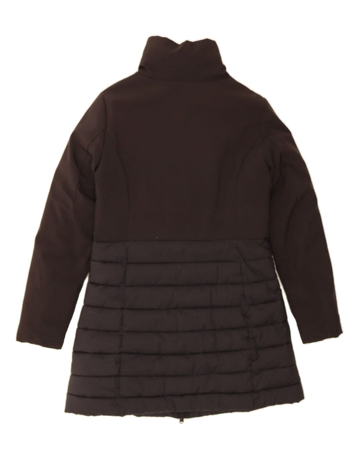 CHAMPION Womens Padded Coat UK 10 Small Black Polyester Vintage Champion and Second-Hand Champion from Messina Hembry 
