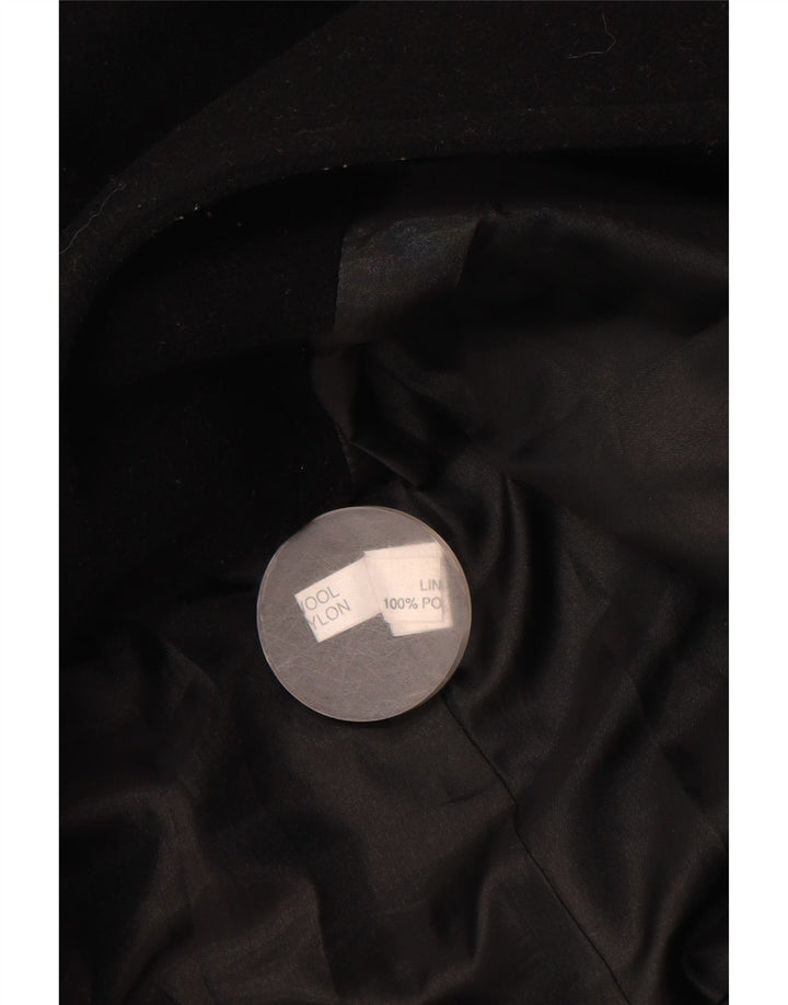 Vintage γυναικείο πανωφόρι UK 14 Large Black Floral