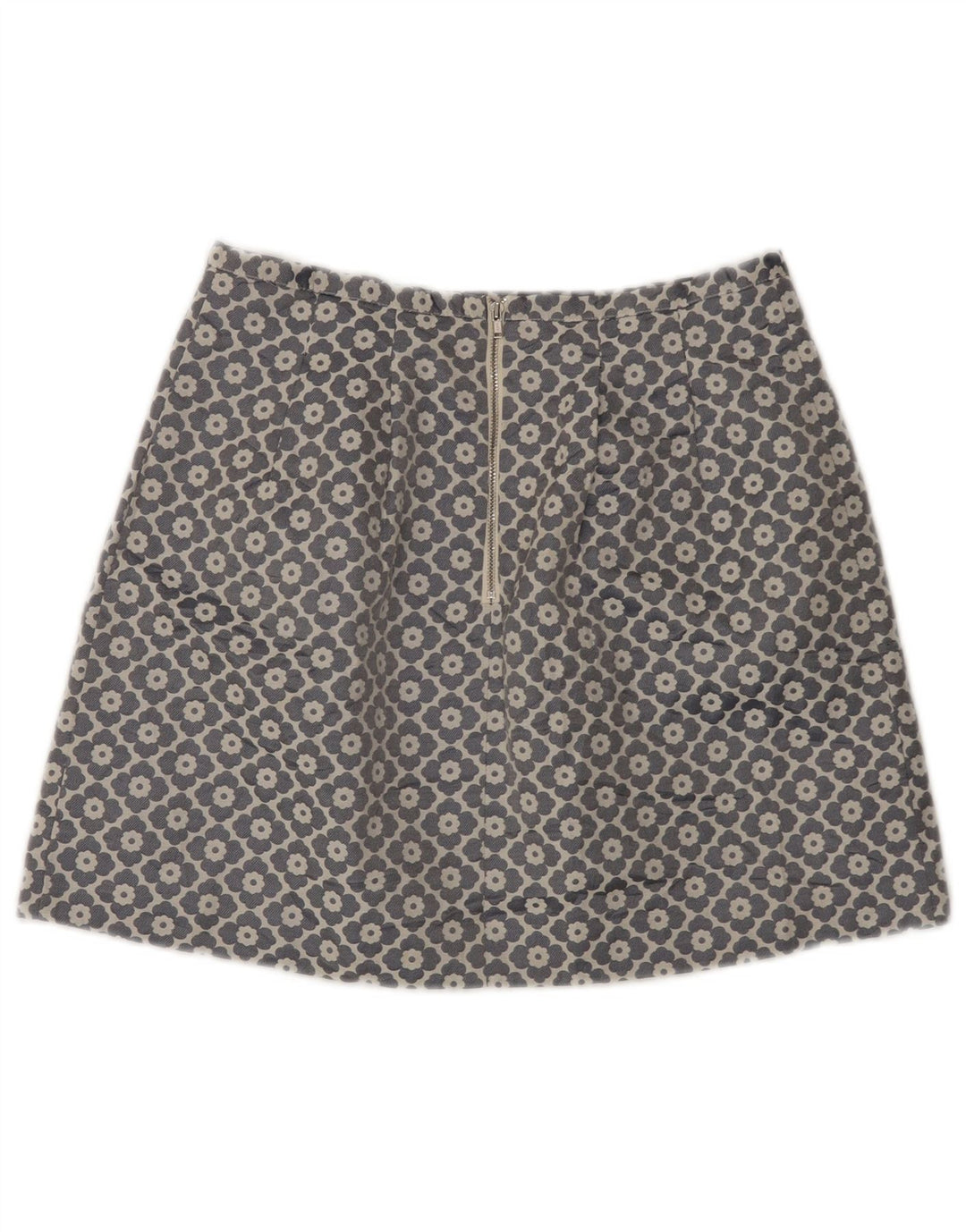 Γυναικεία μίνι φούστα Oasis UK 10 Small W28 Grey Floral Polyester