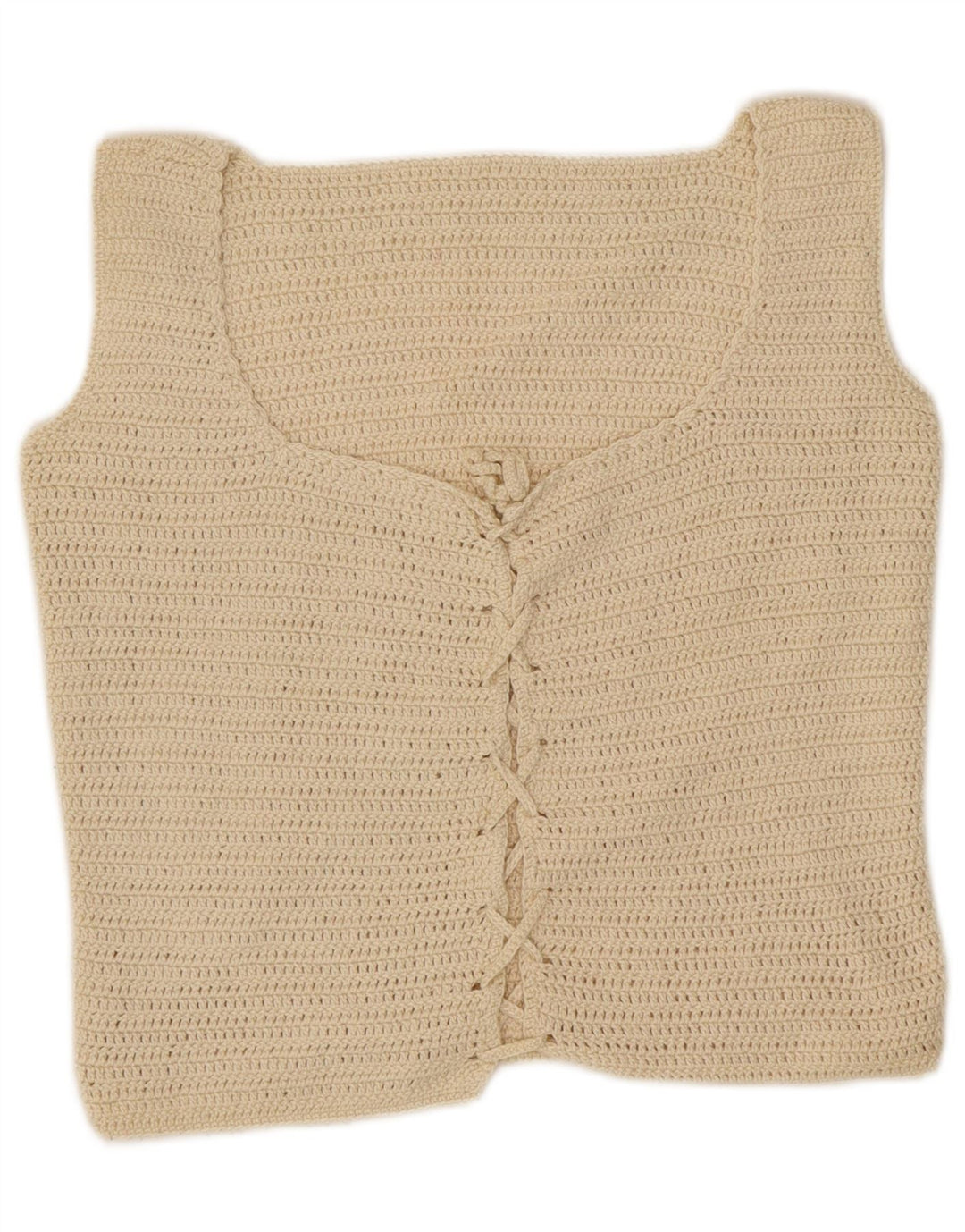 Vintage γυναικείο Crop Top 10 Small Off White