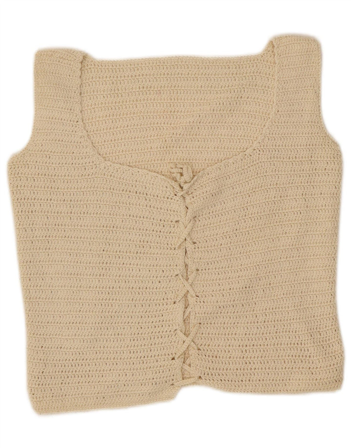 Vintage γυναικείο Crop Top 10 Small Off White
