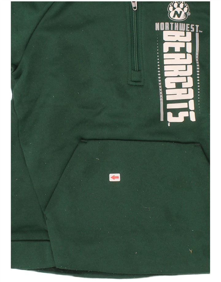 Russell Athletic Boys Graphic Hoodie Jumper 2-3 Years Green Polyester