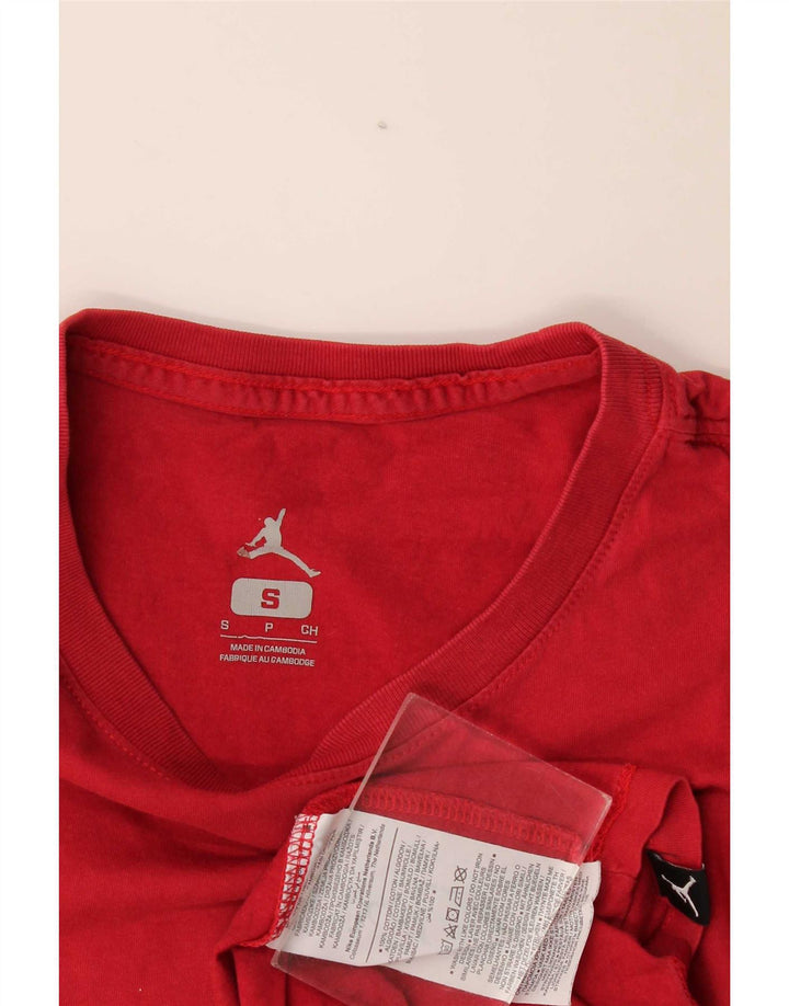 Jordan Ανδρικό T-Shirt Top Μικρό κόκκινο βαμβακερό
