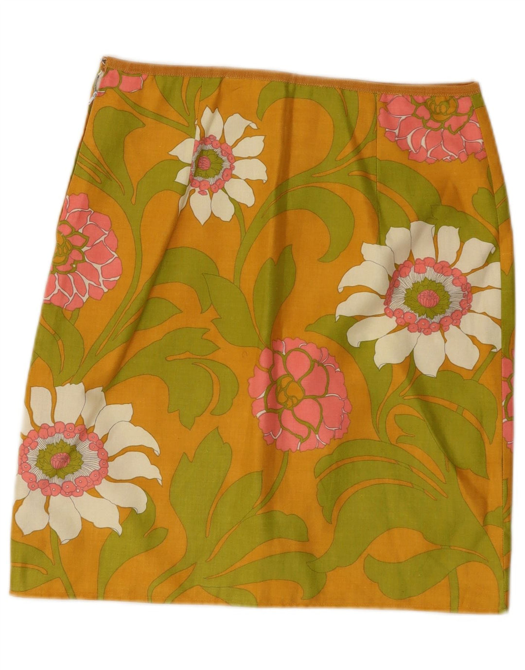 Vintage Γυναικεία Pencil Φούστα W28 Μεσαία Πολύχρωμη Floral