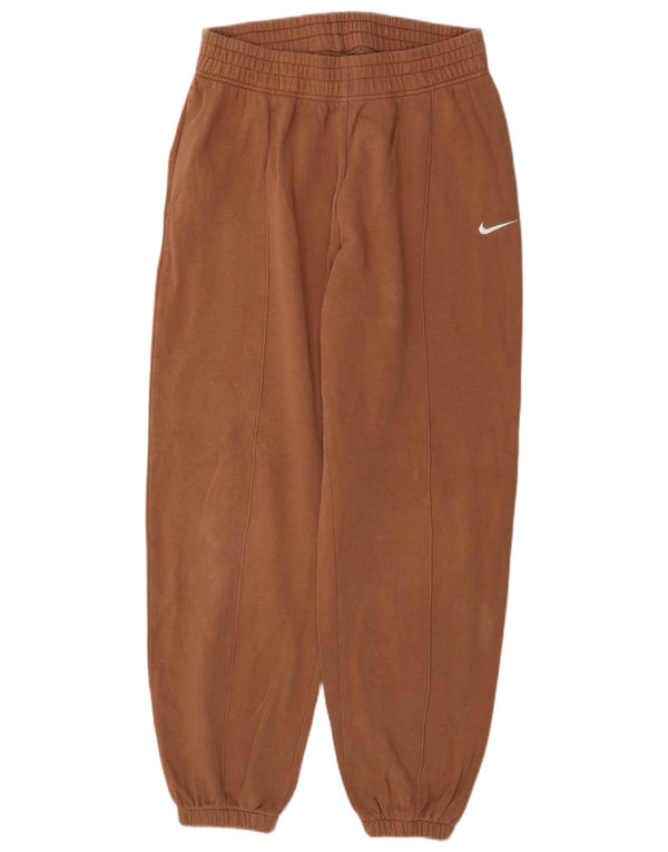 Γυναικεία αθλητική φόρμα Nike παντελόνι Joggers UK 12 μεσαίο καφέ βαμβακερό