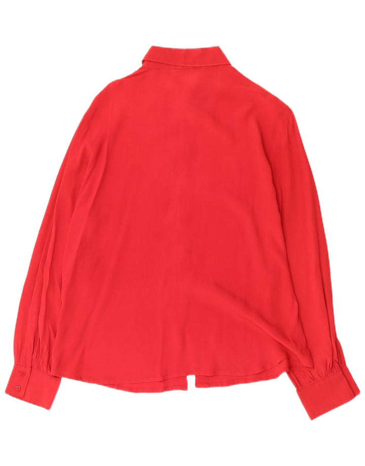 Superior Γυναικείο Πουκάμισο Μπλούζα IT 48 XL Red Silk