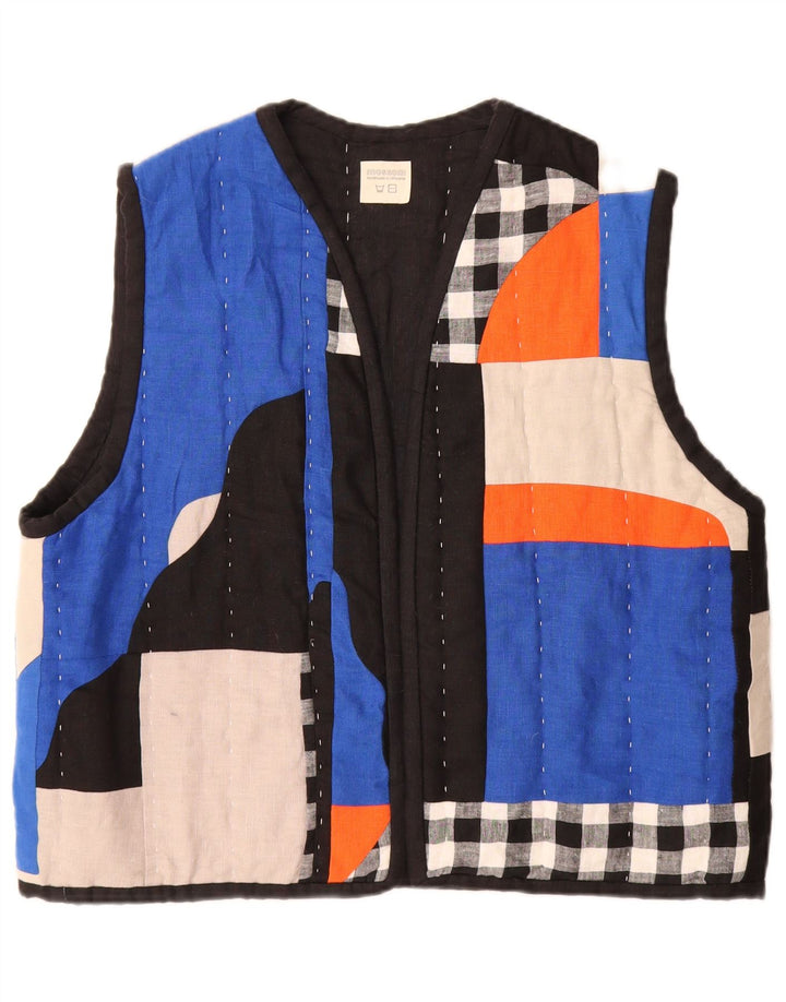 Mossom Γυναικείο Χειροποίητο Ανοιχτό Καπιτονέ Gilet UK 18 XL Πολύχρωμο Συνονθύλευμα