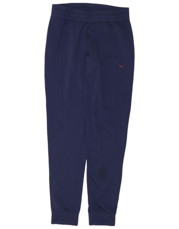 Γυναικεία αθλητική φόρμα PUMA Παντελόνι Joggers UK 12 Medium Navy Blue Polyester