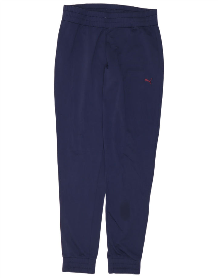 Γυναικεία αθλητική φόρμα PUMA Παντελόνι Joggers UK 12 Medium Navy Blue Polyester