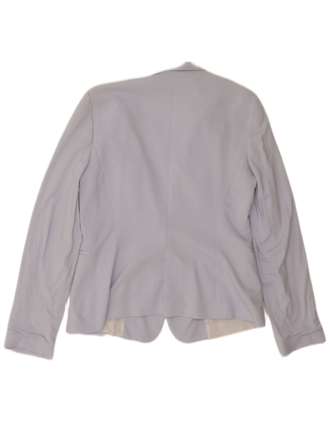 Zara Γυναικείο σακάκι 1 κουμπιού blazer UK 14 μεγάλο μπλε βισκόζη