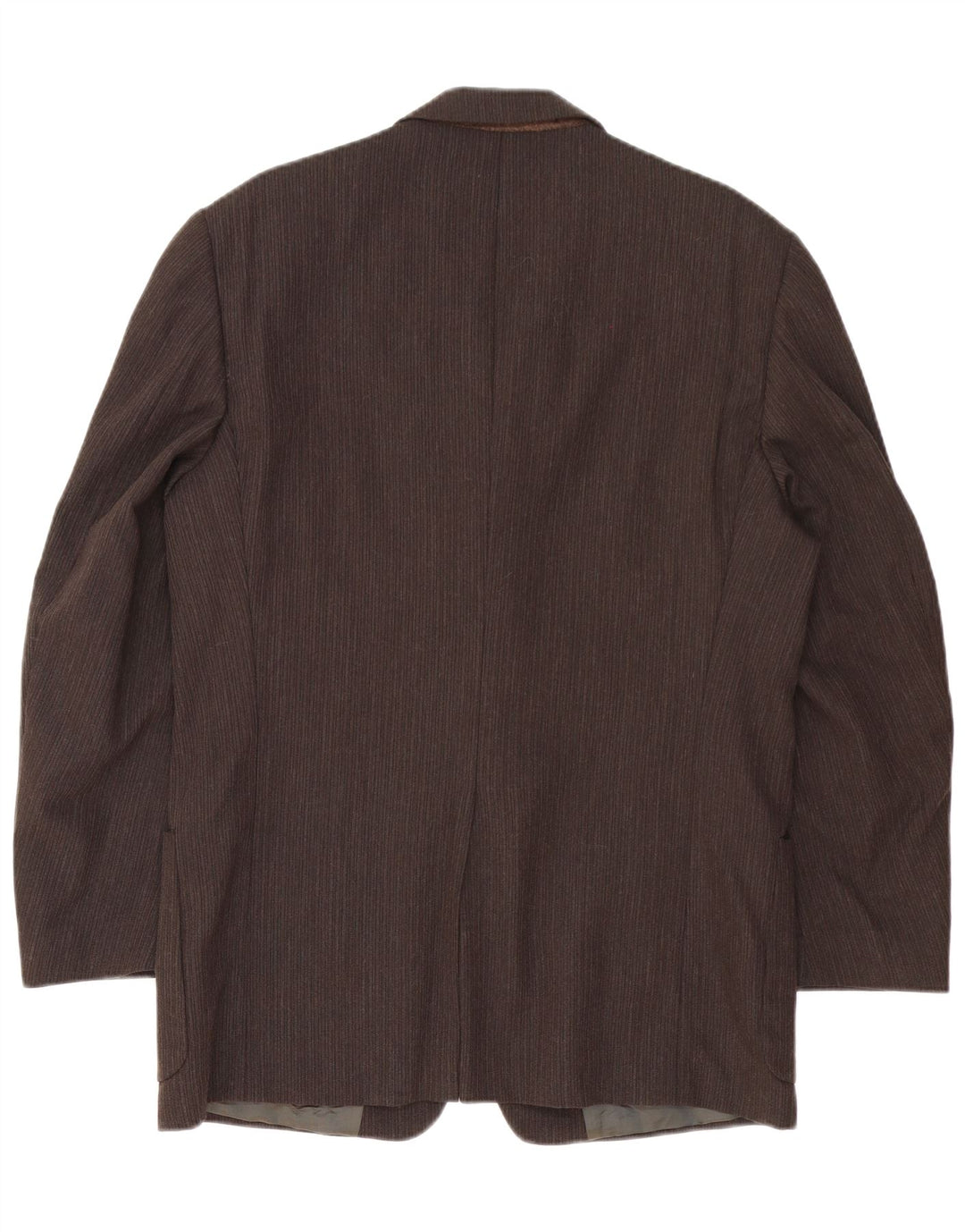 Trussardi Ανδρικό σακάκι σακάκι με 3 κουμπιά IT 50 Large Brown Pinstripe Acetate