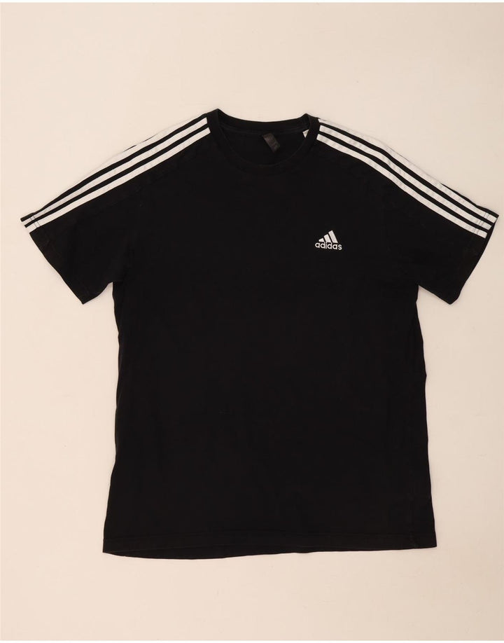 Ανδρικό T-Shirt Adidas Top μεγάλο μαύρο βαμβακερό