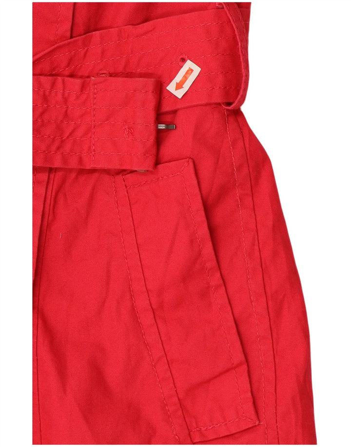 BENETTON Γυναικεία καμπαρντίνα IT 40 Small Red Cotton
