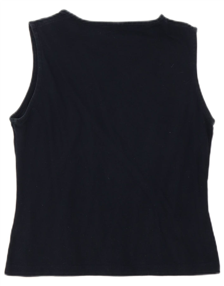 SERGIO TACCHINI Γυναικείο γιλέκο τοπ UK 12 Medium Navy Blue