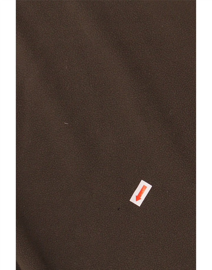 JACK WOLFSKIN Ανδρικό φερμουάρ με φερμουάρ Fleece UK 44 XL Χακί Πολυεστέρας