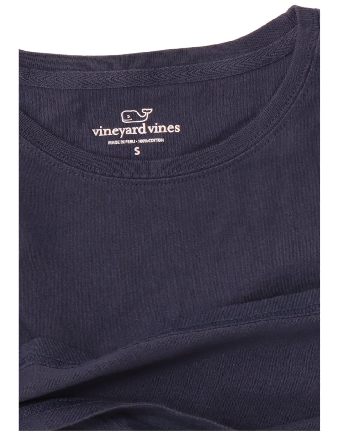 VINEYARD VINES Ανδρικό γραφικό τοπ Μακρυμάνικο Μικρό Navy Blue Βαμβακερό