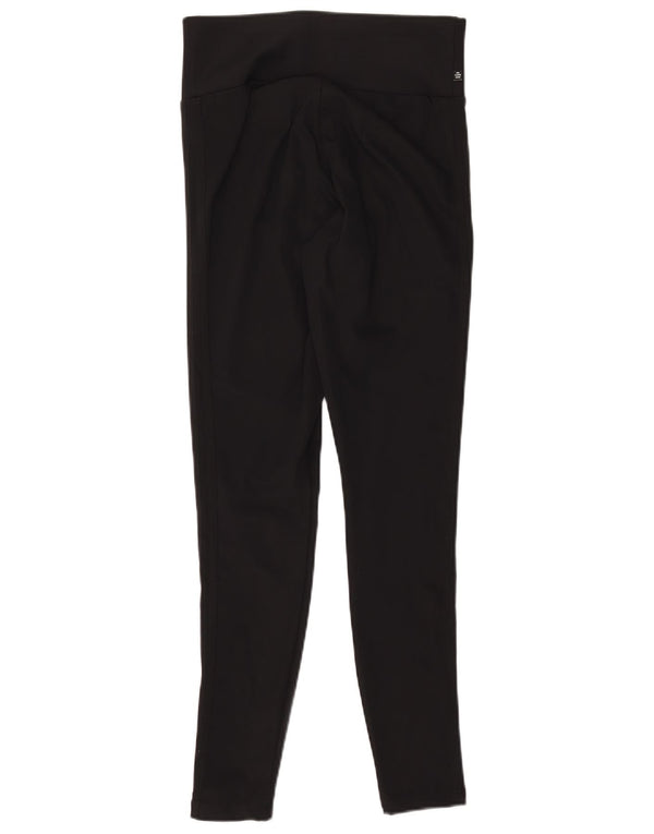 Γυναικείο κολάν ADIDAS UK 12 μεσαίο μαύρο πολυεστέρας