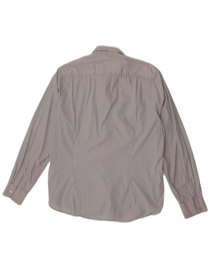 Ανδρικό πουκάμισο Ted Baker, νούμερο 5 XL, Μπλε βαμβακερό με ρίγες