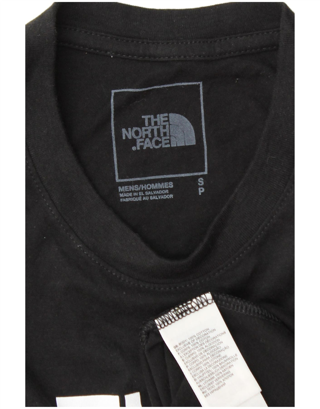 The North Face Ανδρικό γραφικό T-Shirt Top Μικρό μαύρο βαμβακερό