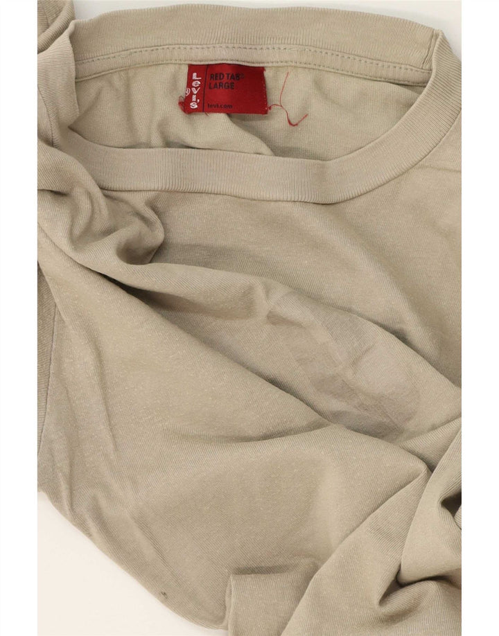 Ανδρικό τοπ Levi's μακρυμάνικο μεγάλο χακί