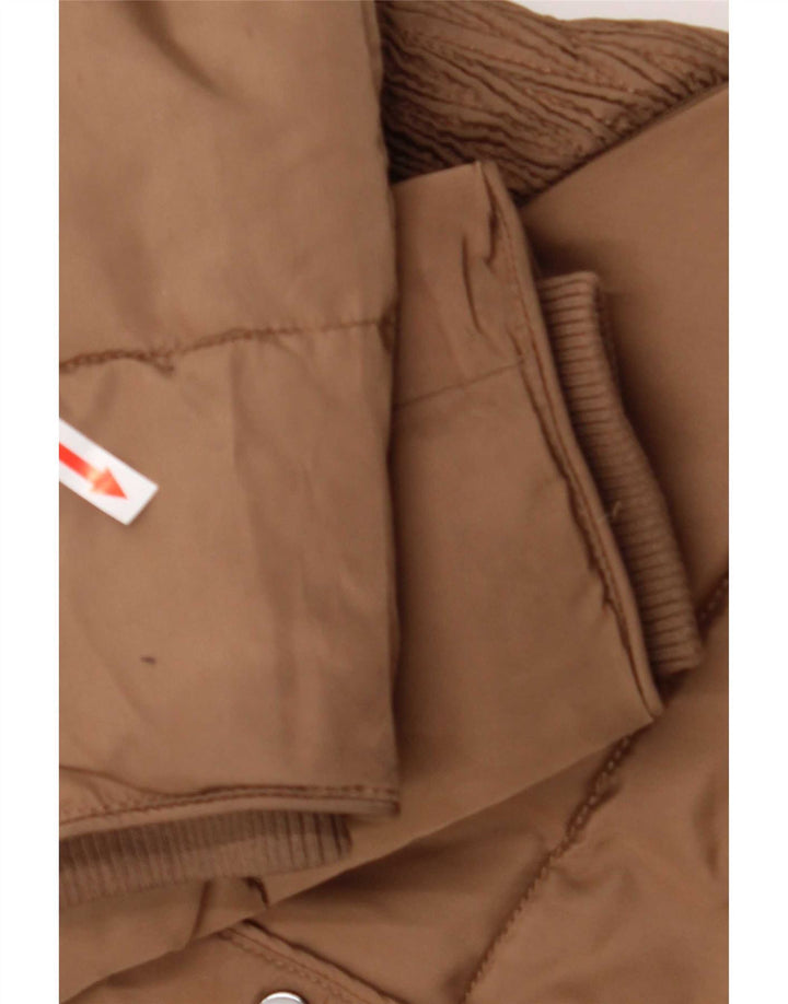Hobbs Γυναικείο παλτό με επένδυση UK 8 Small Brown Colorblock Polyester