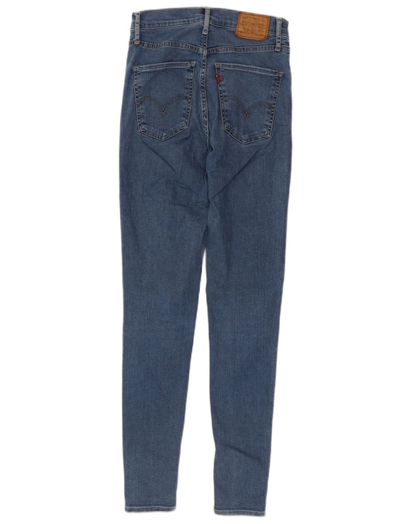 Levi's Womens Mile High Super Skinny Jeans W26 L30 Blue Cotton