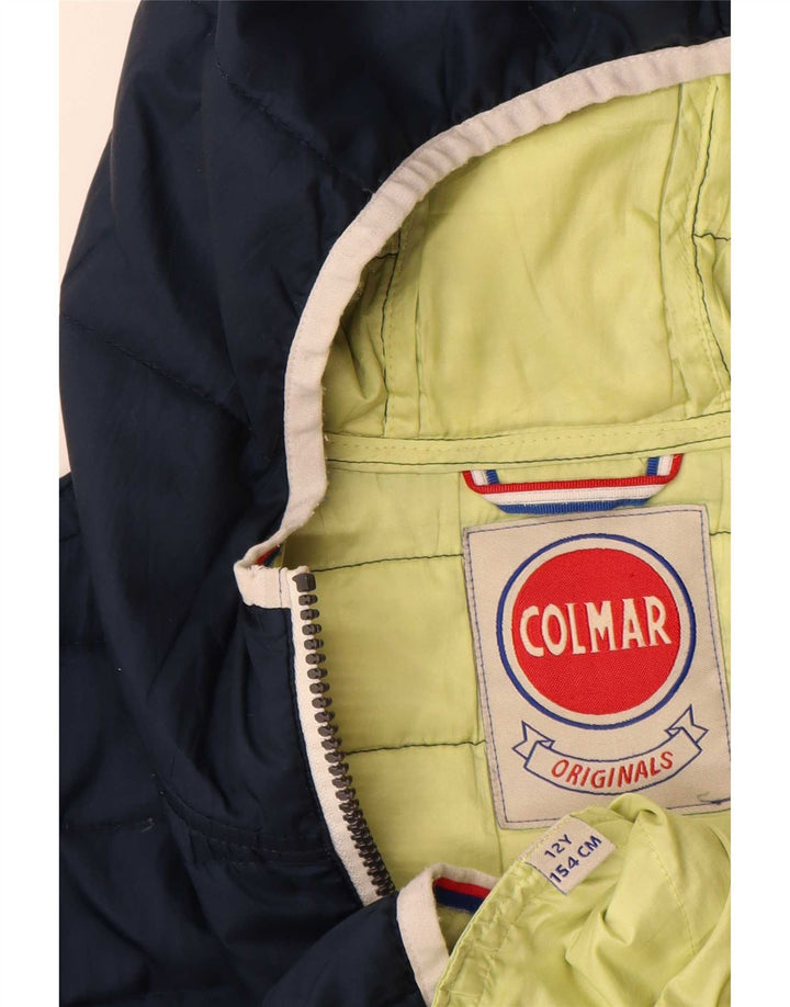 Μπουφάν Colmar Boys Hooded padded Jacket 11-12 Years Navy Blue