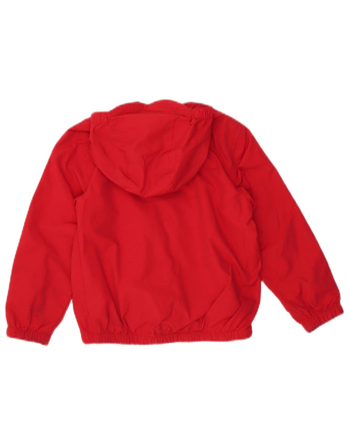 Μπουφάν με κουκούλα Lyle & Scott Boys Windbreaker 5-6 Years Red Cotton