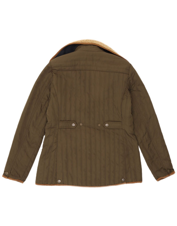 Crew Clothing Γυναικείο μπουφάν UK 12 Medium Khaki Polyester