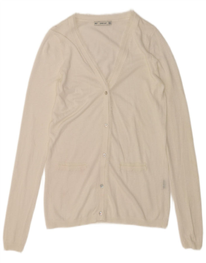 Zara Γυναικείο πουλόβερ UK 10 Small White