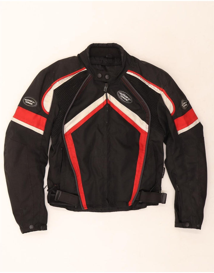 Vintage Ανδρικό Σακάκι Racer UK 36 Small Black Colourblock