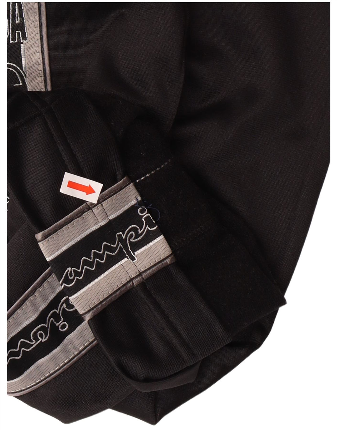 Ανδρική αθλητική φόρμα γραφικών CHAMPION Παντελόνι από μεσαίο μαύρο πολυεστέρα