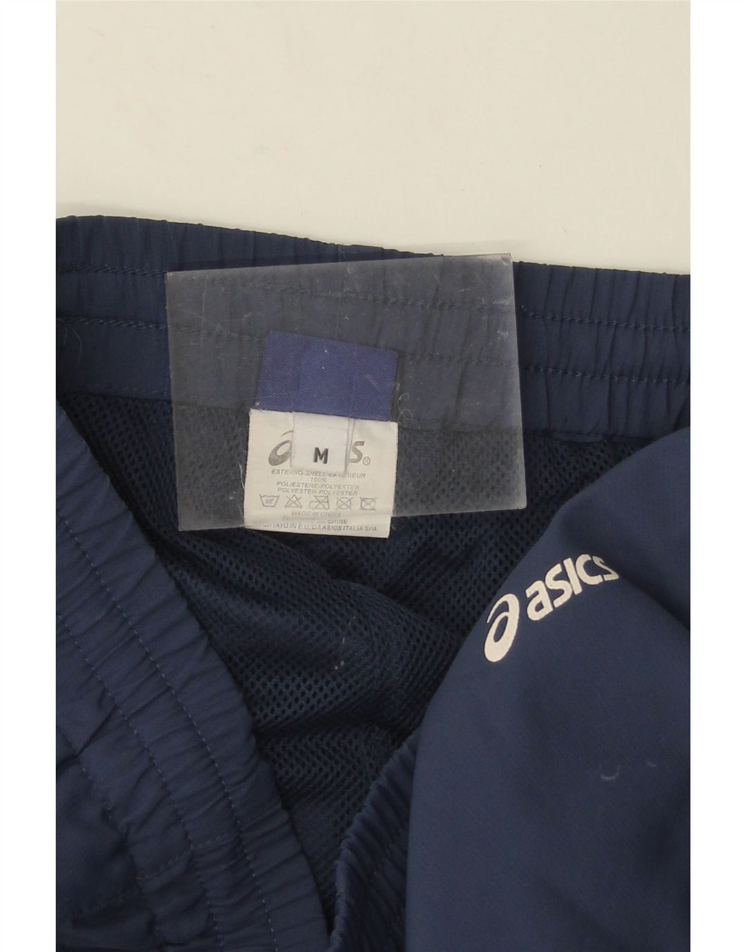Ανδρική αθλητική φόρμα ASICS Παντελόνι μεσαίου μπλε ναυτικού πολυεστέρα