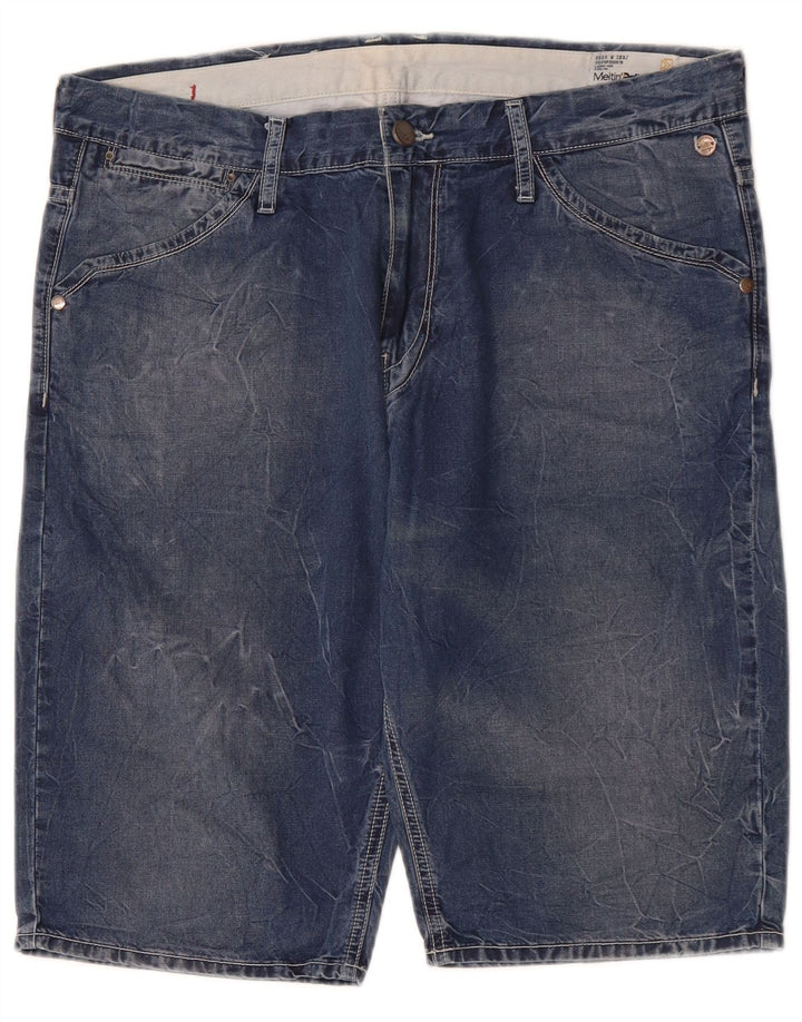 Ανδρικό τζιν σορτς Meltin' Pot W36 μεγάλο μπλε βαμβακερό