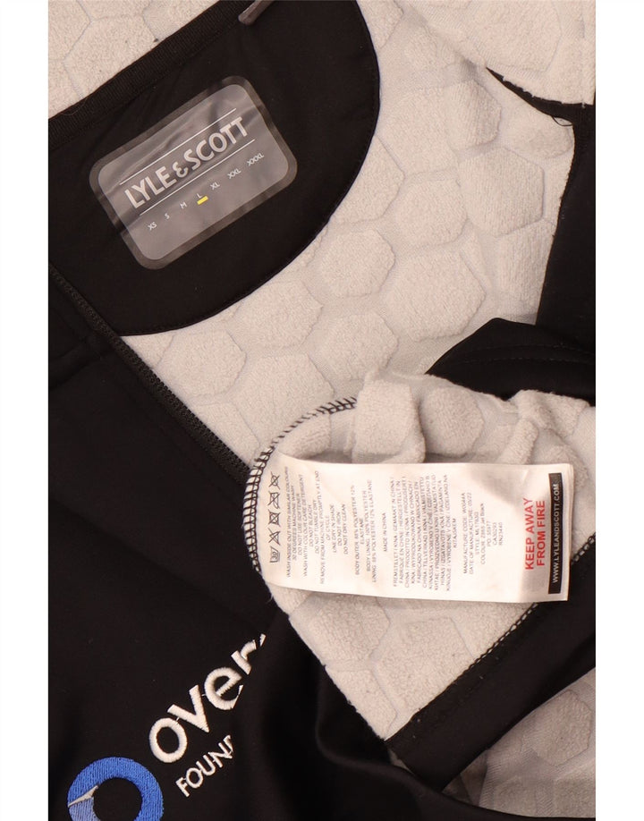 Ανδρική φόρμα πουλόβερ με φερμουάρ Lyle & Scott Top Large Black