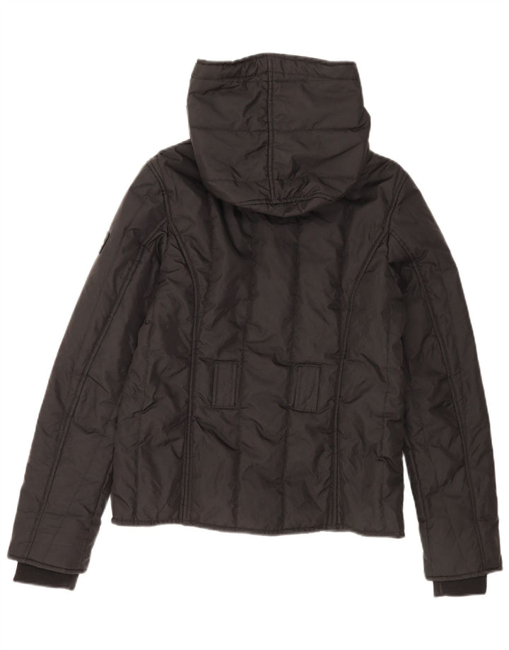 Refrigiwear Γυναικείο μπουφάν με κουκούλα UK 14 μεγάλο μαύρο πολυαμίδιο